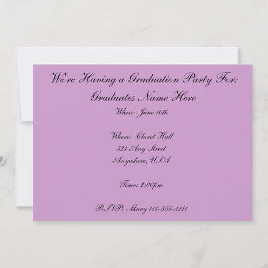 Uitnodigingen van de Verlossingspartij 2012 (Achterkant)