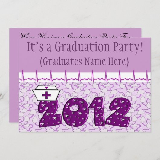 Uitnodigingen van de Verlossingspartij 2012 (Voorkant / Achterkant)