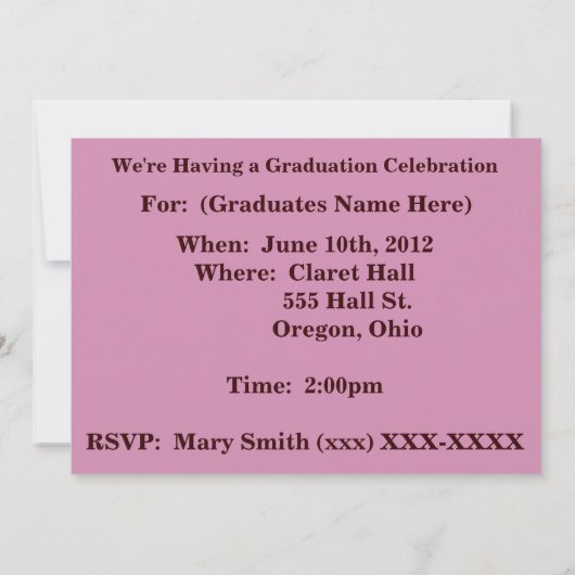 Uitnodigingen van de Verlossingspartij 2012 (Achterkant)