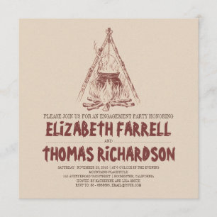 Uitnodigingen van de verlovingspartij van de Campi