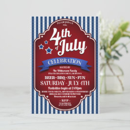 Uitnodigingen van de vierde BBQ-partij van juli