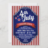 Uitnodigingen van de vierde BBQ-partij van juli (Voorkant)