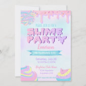 Uitnodigingen van de wedstrijd van de Slime Birthd (Voorkant)