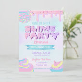Uitnodigingen van de wedstrijd van de Slime Birthd (Staand voorkant)