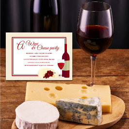 Uitnodigingen van de Wijnpartij en de Kaas