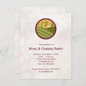 Uitnodigingen van de Wijnpartij en de Kaas (Voorkant / Achterkant)