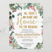 Uitnodigingen van de winterpartij voor opwarming (Voorkant / Achterkant)