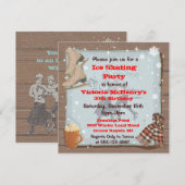 Uitnodigingen van de  winterskatpartij (Voorkant / Achterkant)