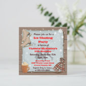 Uitnodigingen van de  winterskatpartij (Staand voorkant)