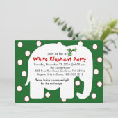 Uitnodigingen van de witte feestdag (Staand voorkant)