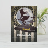 Uitnodigingen van de Woonde Halloween-partij (Staand voorkant)