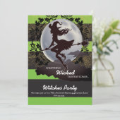 Uitnodigingen van de Woonde Halloween-partij (Staand voorkant)