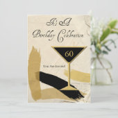 Uitnodigingen van de zestigste verjaardag van het (Staand voorkant)