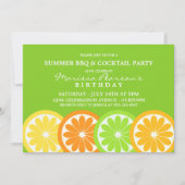 Uitnodigingen van de zomercitruspartij (Voorkant)