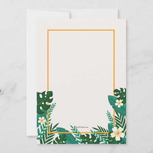 Uitnodigingen van de zomerpartij (Achterkant)