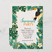 Uitnodigingen van de zomerpartij (Voorkant / Achterkant)