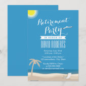 Uitnodigingen van de zomervakantiepartij (Voorkant / Achterkant)