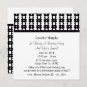 Uitnodigingen van de Zwarte en Witte Partij (Voorkant / Achterkant)