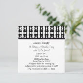 Uitnodigingen van de Zwarte en Witte Partij (Staand voorkant)