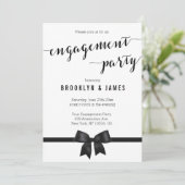 Uitnodigingen van de Zwarte en Witte Partij van de (Staand voorkant)