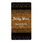 Uitnodigingen van de zwarte Faux-penseelpartij (Go Etiket (Voorkant)