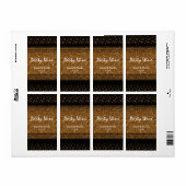 Uitnodigingen van de zwarte Faux-penseelpartij (Go Etiket (Full Sheet)