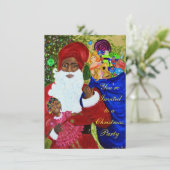 Uitnodigingen van de Zwarte Kerstpartij - (Staand voorkant)