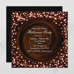 Uitnodigingen van de Zwarte & Oranje Halloween Par