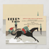Uitnodigingen van Derby Party (Voorkant / Achterkant)