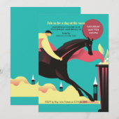 Uitnodigingen van Derby Race Party (Voorkant / Achterkant)