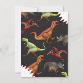 Uitnodigingen van Dinosaur Birthday (Achterkant)