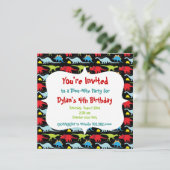 Uitnodigingen van Dinosaur Birthday (Staand voorkant)