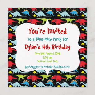 Uitnodigingen van Dinosaur Birthday