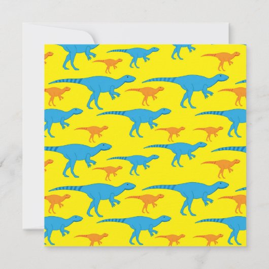 Uitnodigingen van Dinosaur Birthday (Achterkant)