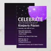 Uitnodigingen van Disco Ball Party (Voorkant / Achterkant)