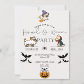 Uitnodigingen van Dog Halloween Party (Voorkant)