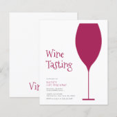 Uitnodigingen van een minimalistische partij voor  (Voorkant / Achterkant)