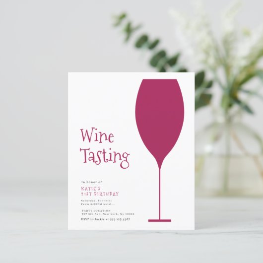 Uitnodigingen van een minimalistische partij voor (Staand voorkant)