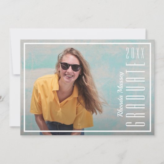 Uitnodigingen van een witte scriptscriptpagina (Voorkant)