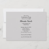 Uitnodigingen van een witte scriptscriptpagina (Achterkant)