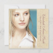 Uitnodigingen van Elegant Grunge Graduation Party (Achterkant)