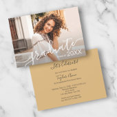 Uitnodigingen van Elegant Script Photo Graduation 