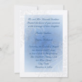 Uitnodigingen van Fairy Tale Flourish Blue Princes (Achterkant)