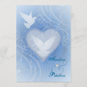 Uitnodigingen van Fairy Tale Flourish Blue Princes