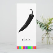 Uitnodigingen van Fiesta-partijen | Mexicaanse hot (Staand voorkant)