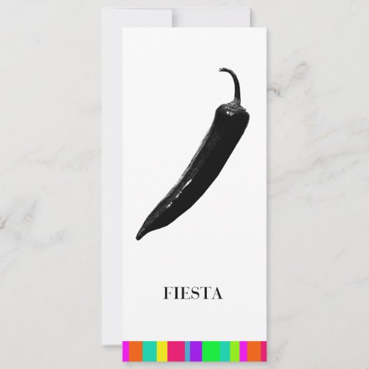 Uitnodigingen van Fiesta-partijen | Mexicaanse hot (Voorkant)