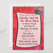 Uitnodigingen van filmfeest ter gelegenheid van zo (Achterkant)