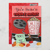 Uitnodigingen van filmfeest ter gelegenheid van zo (Voorkant / Achterkant)