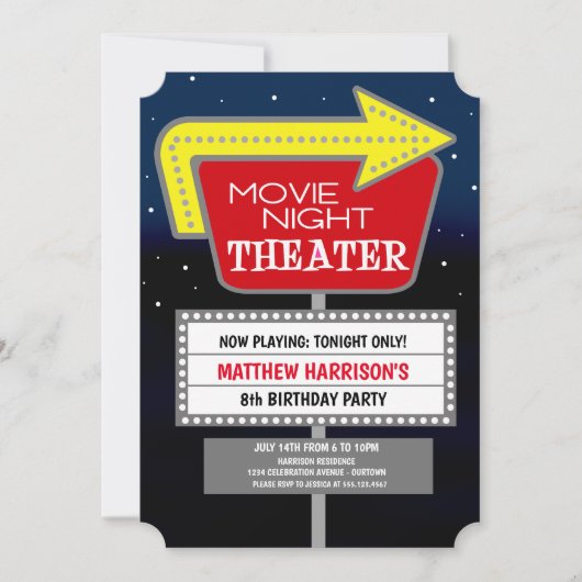 Uitnodigingen van filmfeest ter gelegenheid van zo (Voorkant)