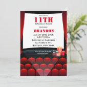 Uitnodigingen van filmpartij 11e verjaardag (Staand voorkant)